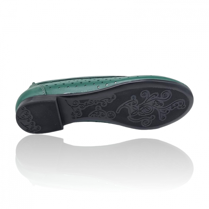 Balerini Damă Din Piele Naturală Verde 8069 [5]