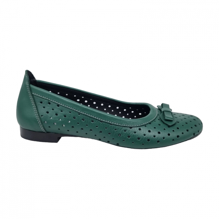 Balerini Damă Din Piele Naturală Verde 8069 [6]