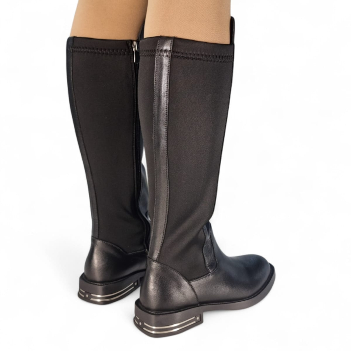 Cizme Damă Lungi Din Piele Naturală Neagră  35128 [10]