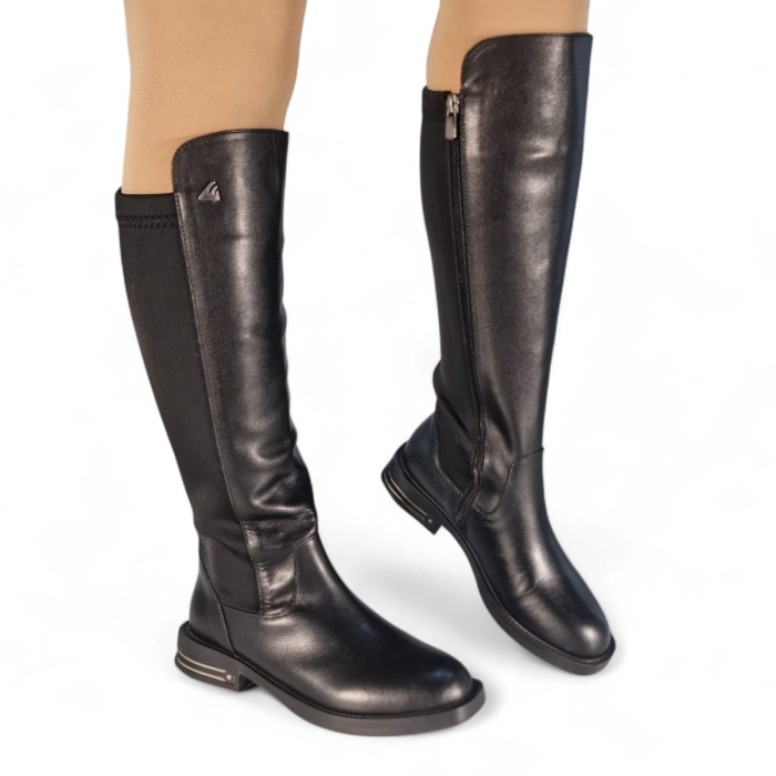 Cizme Damă Lungi Din Piele Naturală Neagră  35128 [7]