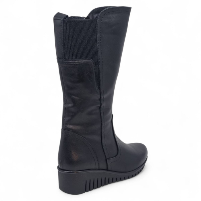 Cizme Damă Lungi Din Piele Naturală Neagră  35131 [5]