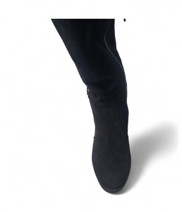 Cizme Damă Lungi Din Piele Naturală Neagră Vel 35133 [4]