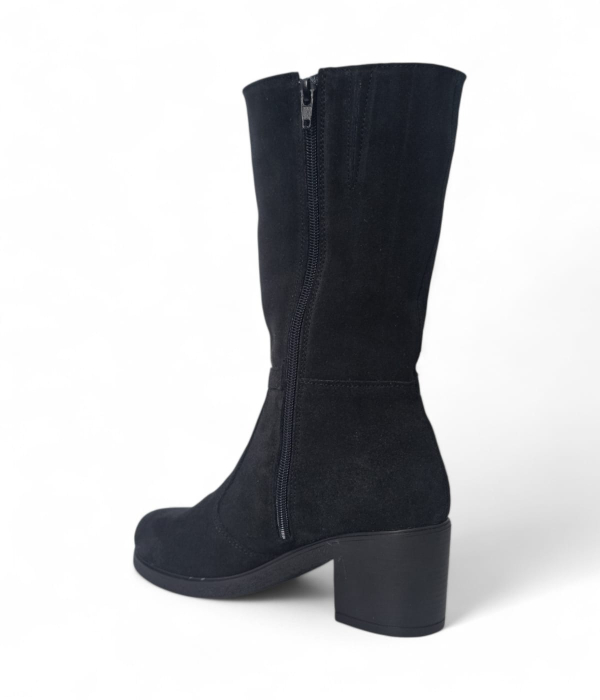 Cizme Damă Lungi Din Piele Naturală Neagră Vel 35133 [5]