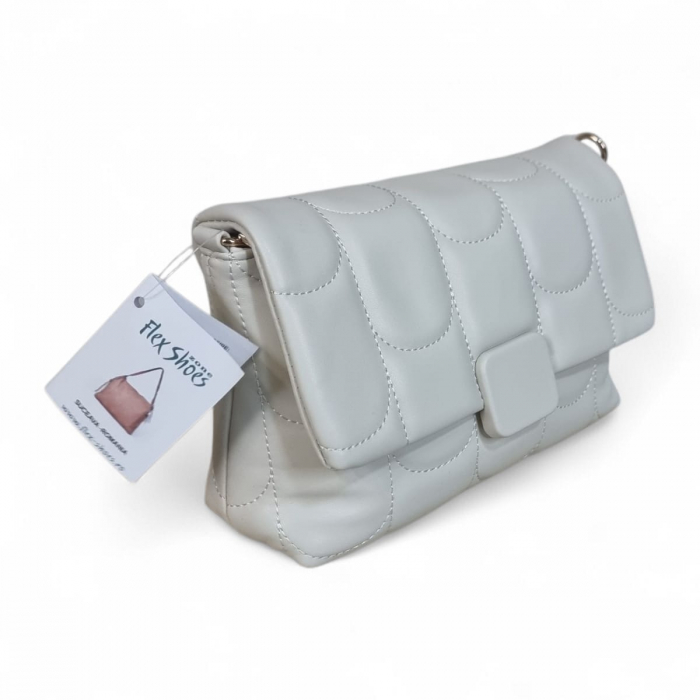 Geanta din piele ecologică crem 1071-2 [2]
