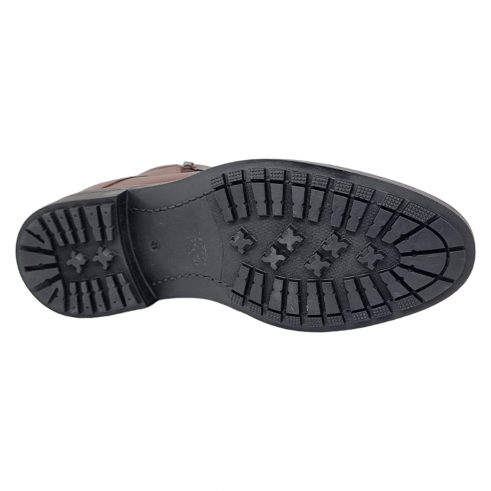 Ghete Bărbați  Din Piele Naturală De Culoare Maro 541 [4]