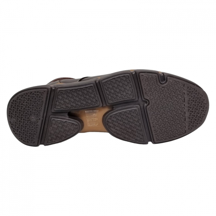 Ghete Bărbați  Din Piele Naturală De Culoare Maro 545 [5]
