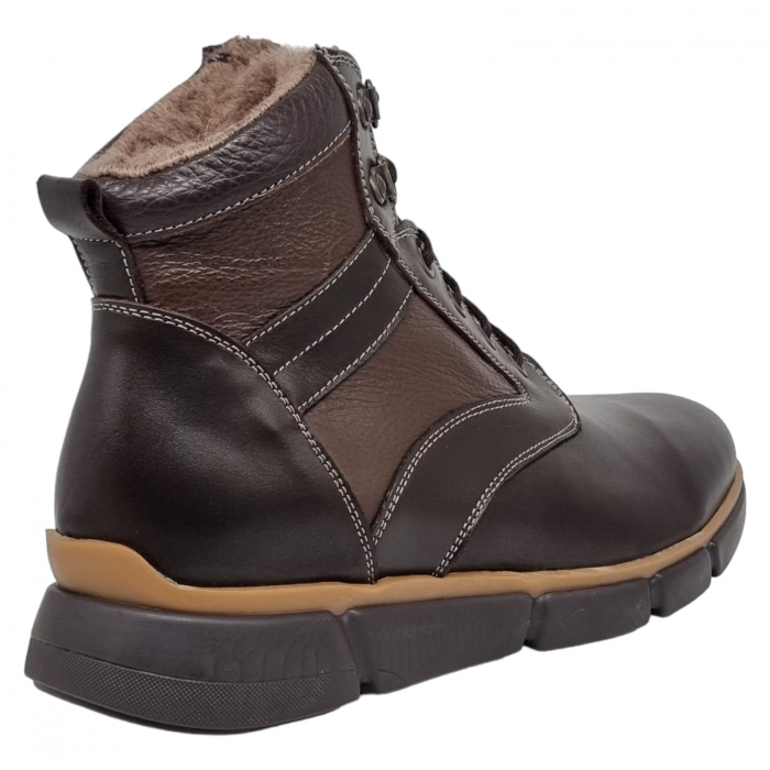 Ghete Bărbați  Din Piele Naturală De Culoare Maro 545 [6]