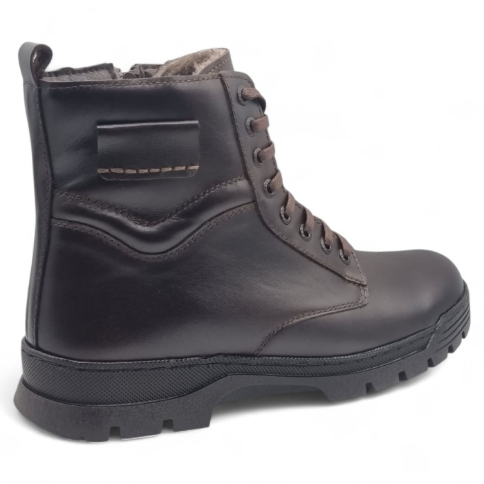 Ghete Bărbați Casual Din Piele Naturală De Culoare Maro 45126 [3]