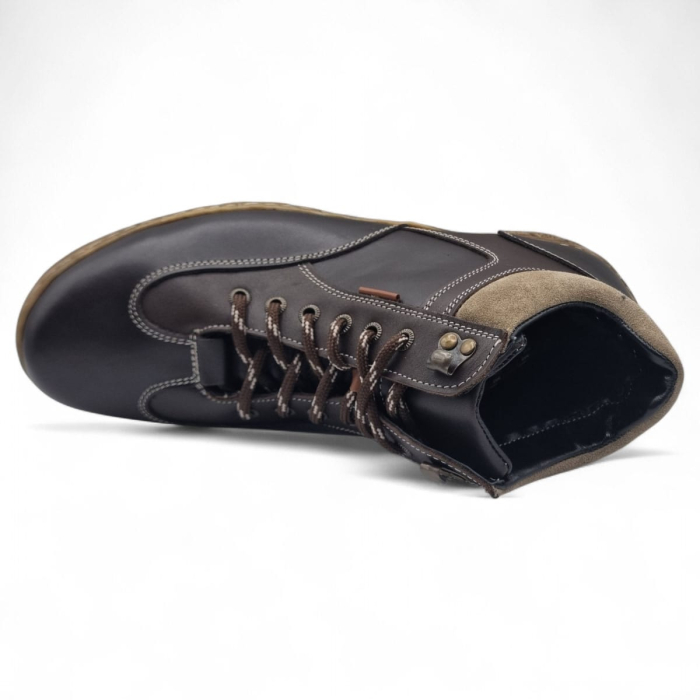 Ghete Bărbați Casual Din Piele Naturală De Culoare Maro 45132 [7]
