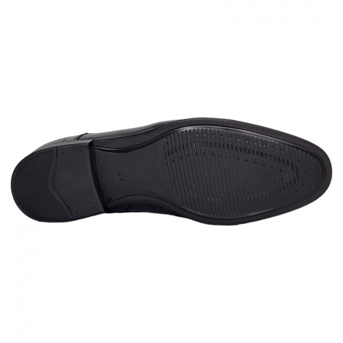 Ghete Bărbați Elegante Din Piele Naturală De Culoare Neagră 554 [4]
