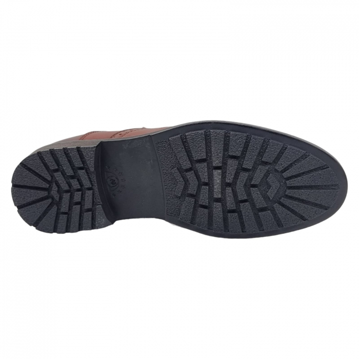 Ghete Bărbați Elegante Din Piele Naturală De Culoare Maro 555 [3]
