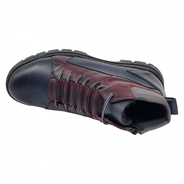 Ghete Bărbați Din Piele Naturală De Culoare Blue 552 [5]