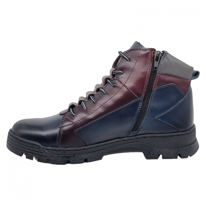 Ghete Bărbați Din Piele Naturală De Culoare Blue 552 [6]