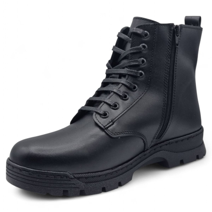 Ghete Bărbați Casual Din Piele Naturală De Culoare Neagra 45128 [5]