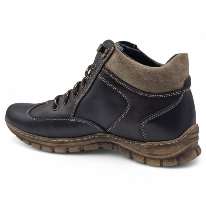 Ghete Bărbați Casual Din Piele Naturală De Culoare Maro 45132 [6]