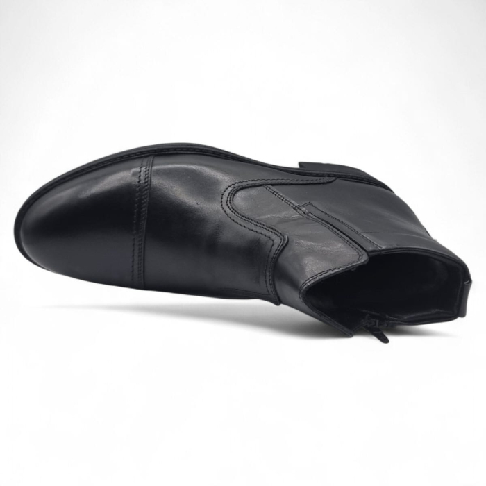 Ghete Bărbați Elegante Din Piele Naturală Culoare Neagră 50130 [6]