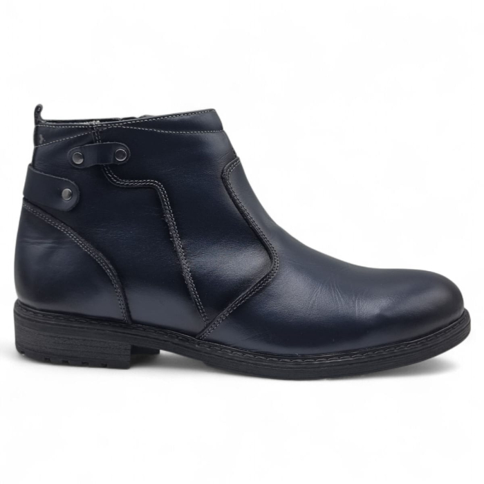 Ghete Bărbați Elegante Din Piele Naturală De Culoare Blue 50134 [6]