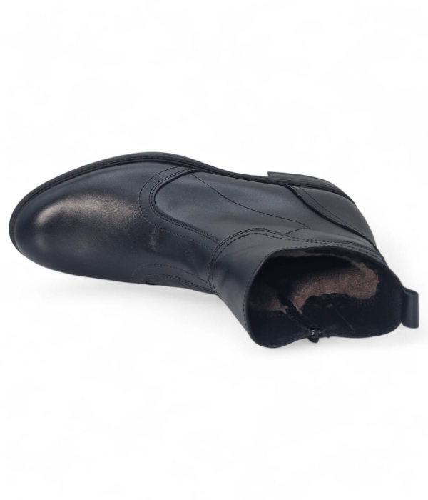 Ghete Bărbați Elegante Din Piele Naturală De Culoare Neagră 50139 [8]