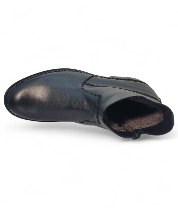 Ghete Bărbați Elegante Din Piele Naturală De Culoare Neagră 50141 [6]