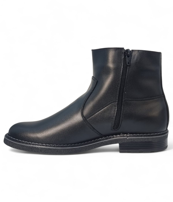 Ghete Bărbați Elegante Din Piele Naturală De Culoare Neagră 50141 [7]