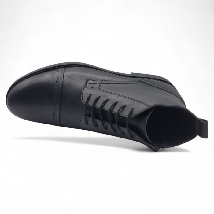 Ghete Bărbați Elegante Din Piele Naturală De Culoare Neagra 50135 [3]