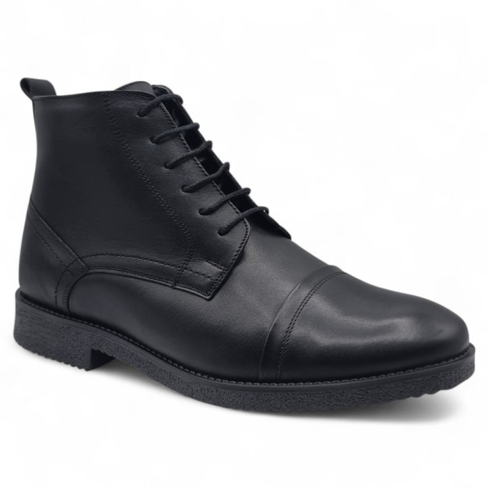 Ghete Bărbați Elegante Din Piele Naturală De Culoare Neagra 50135 [5]