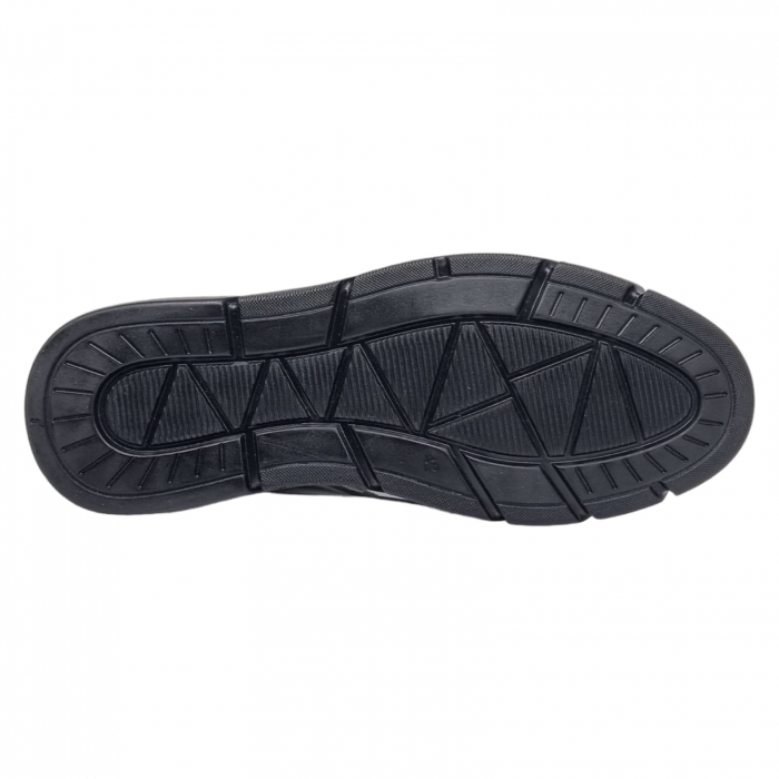 Ghete Bărbați Sport Din Piele Naturală Neagra 538 [5]