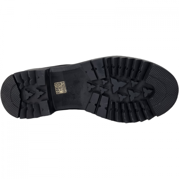 Ghete Damă Casual Din Piele Naturală Neagră 8561 [4]
