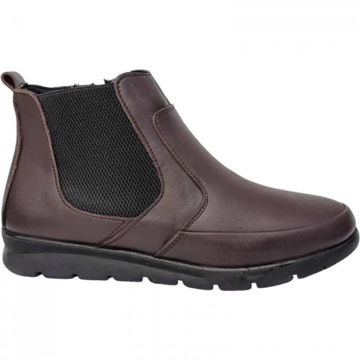 Ghete Damă Casual Din Piele Naturală Maro 8562 [6]