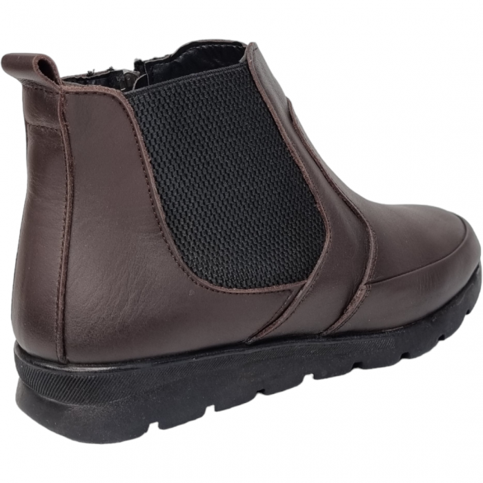 Ghete Damă Casual Din Piele Naturală Maro 8562 [2]