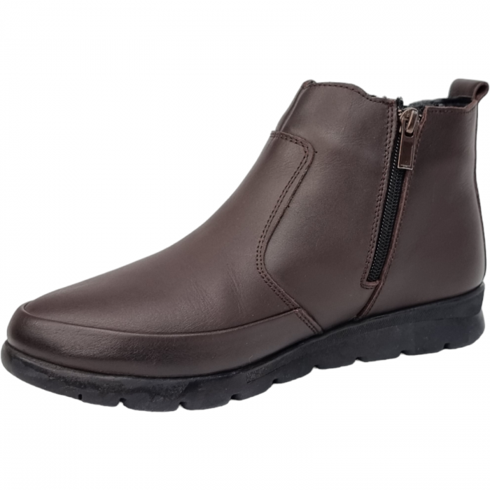 Ghete Damă Casual Din Piele Naturală Maro 8562 [7]