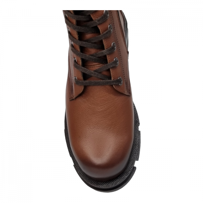 Ghete Damă Casual Din Piele Naturală Maro 8568 [5]