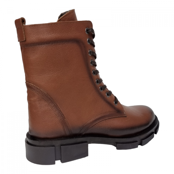 Ghete Damă Casual Din Piele Naturală Maro 8568 [2]