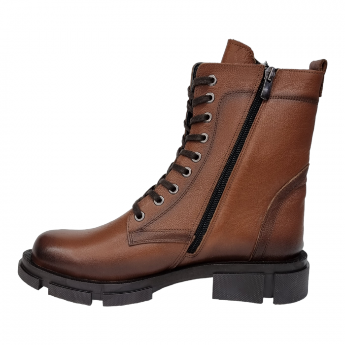 Ghete Damă Casual Din Piele Naturală Maro 8568 [3]
