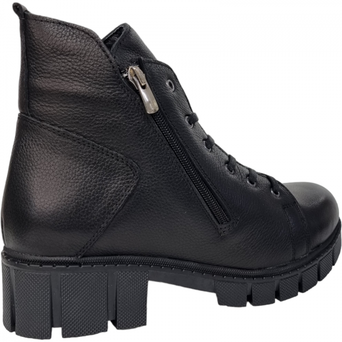 Ghete Damă Casual Din Piele Naturală Neagră 8574 [5]