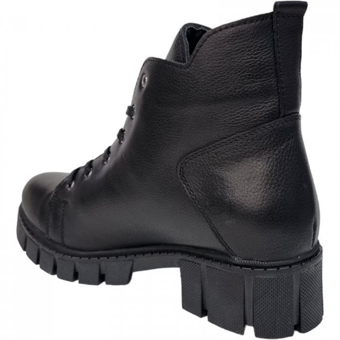 Ghete Damă Casual Din Piele Naturală Neagră 8574 [3]