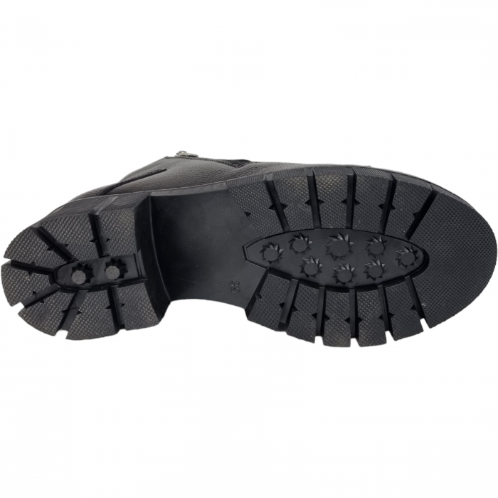 Ghete Damă Casual Din Piele Naturală Neagră 8574 [4]