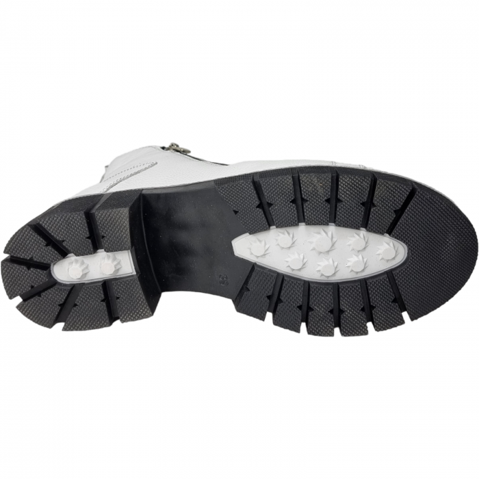 Ghete Damă Casual Din Piele Naturală Albă 8575 [3]