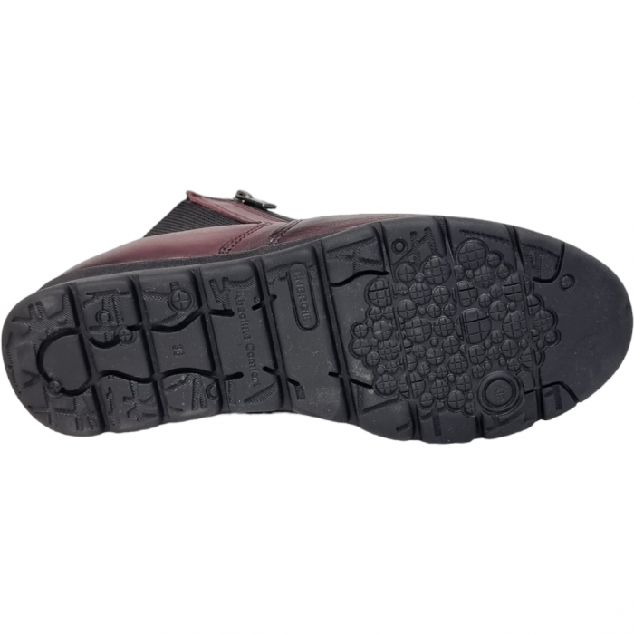 Ghete Damă Casual Din Piele Naturală Bordo 8579 [5]