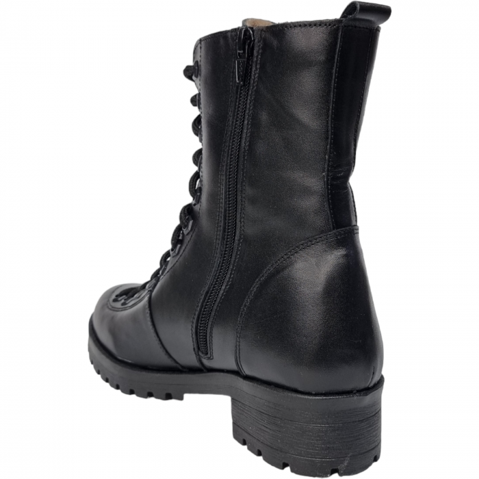 Ghete Damă Casual Din Piele Naturală Neagră 8584 [4]