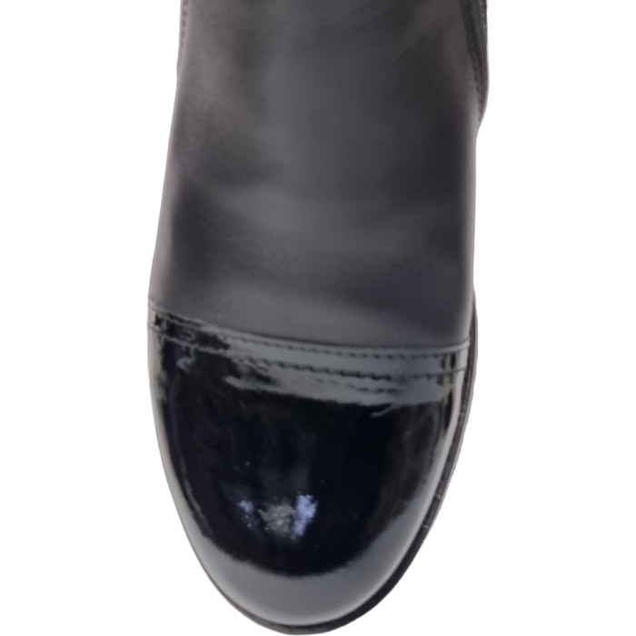 Ghete Damă Casual Din Piele Naturală Neagră 8587 [4]