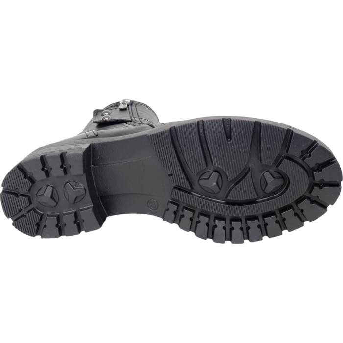 Ghete Damă Casual Din Piele Naturală Neagră 8587 [5]