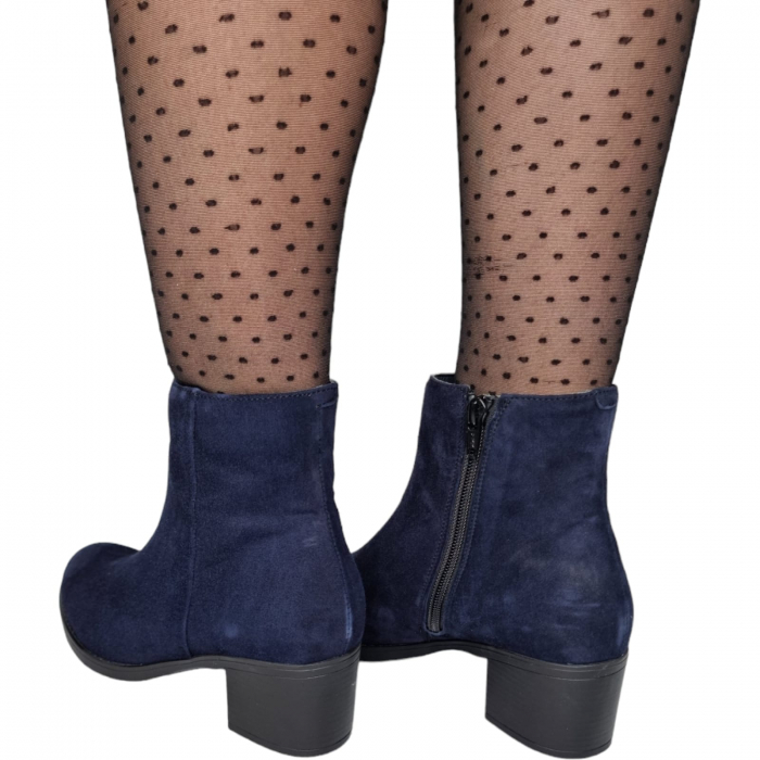 Ghete Damă Casual Din Piele Naturală Blue 8681 [2]