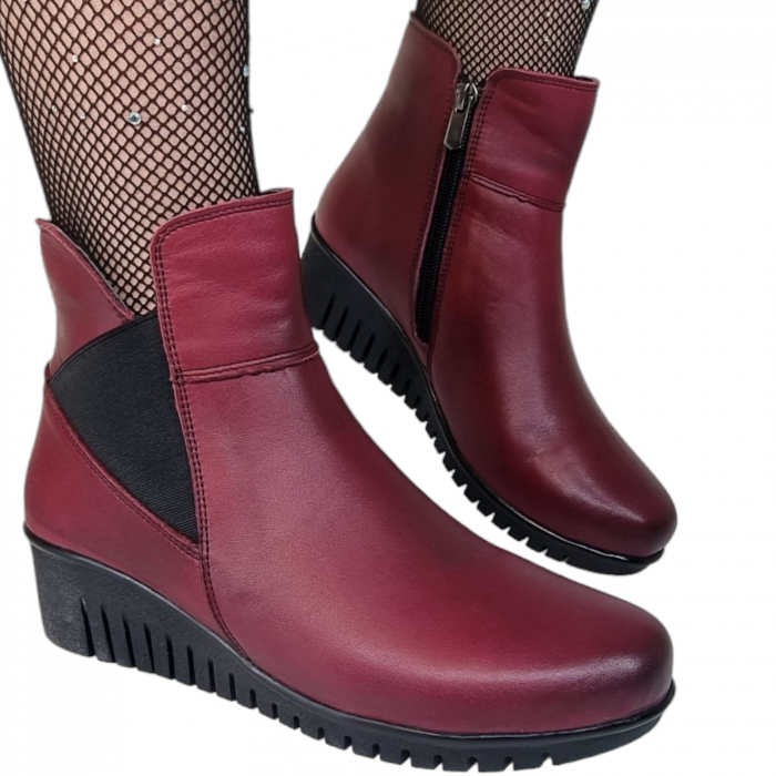 Ghete Damă Casual Din Piele Naturală 8686 [6]