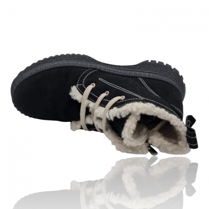 Ghete Damă Casual Din Piele Naturală Neagră Vel 30323 [2]