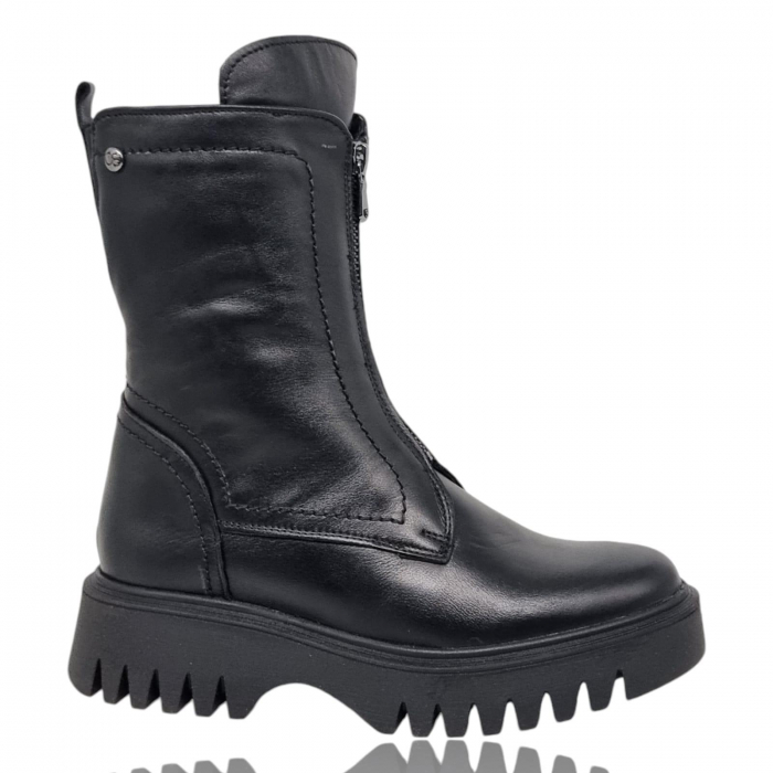 Ghete Damă Casual Din Piele Naturală Neagră 8774 [6]