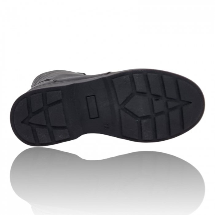 Ghete Damă Casual Din Piele Naturală Neagră 8775 [11]