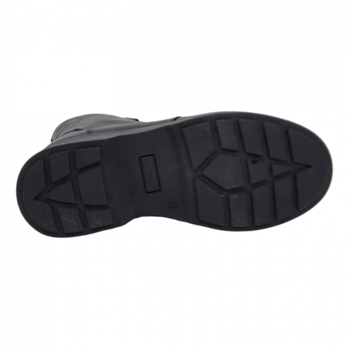 Ghete Damă Casual Din Piele Naturală Neagră 8775 [5]