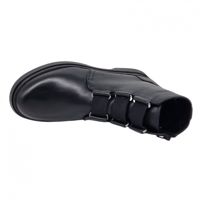 Ghete Damă Casual Din Piele Naturală Neagră 8775 [6]