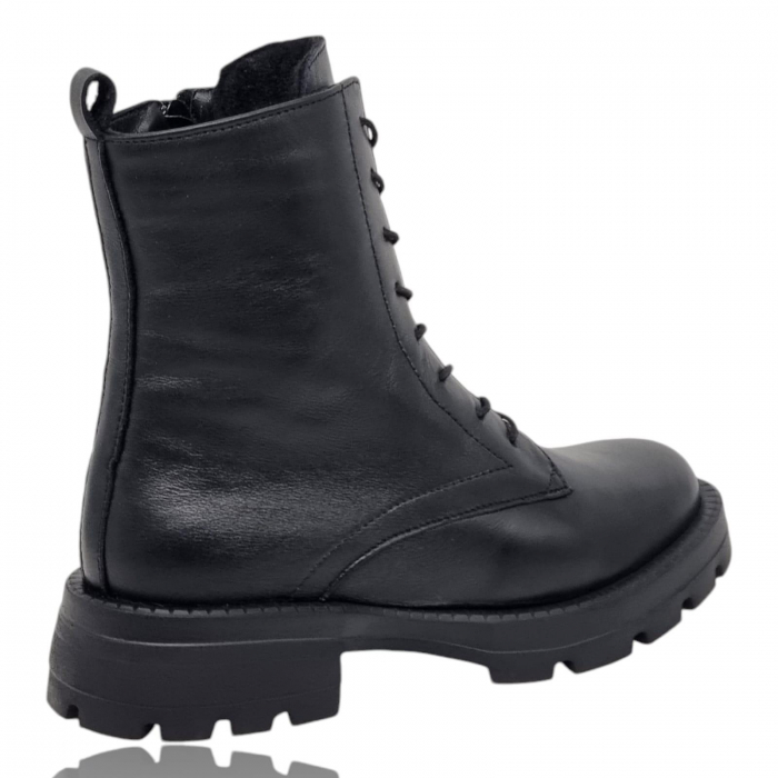 Ghete Damă Casual Din Piele Naturală Neagră 8776 [10]